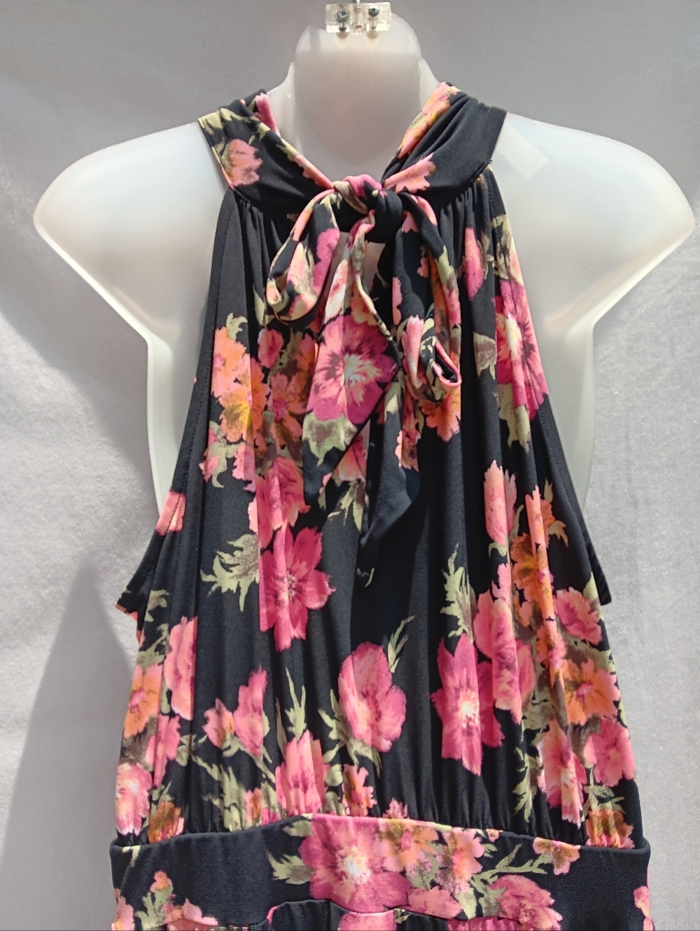Lane Bryant Elegant Tie Halter Maxi Dress 18/20 As Seen On The Knot - Picture 6 of 13